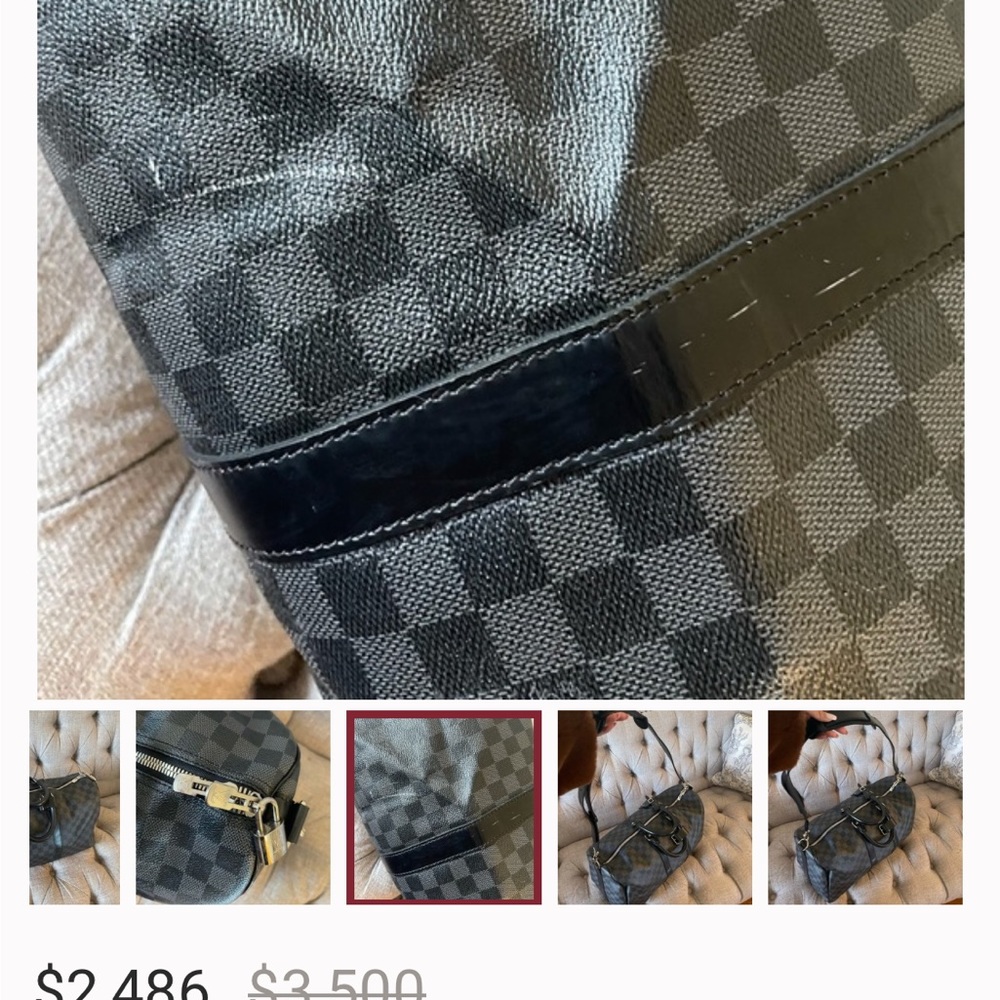 Louis Vuitton Keepall Bandouliere Bag Damier Cobalt 55 - Picture 4 of 4